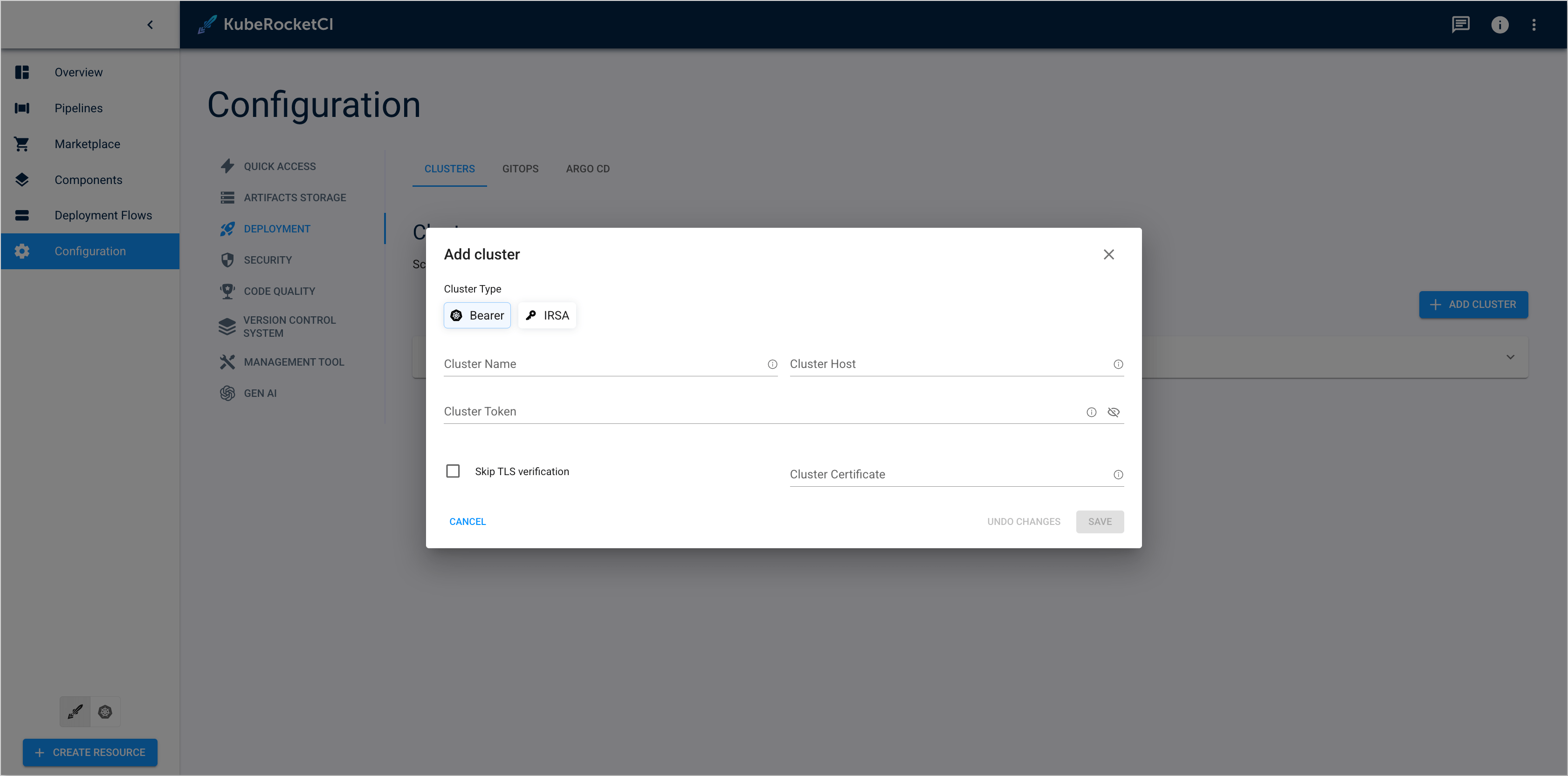 Add Cluster