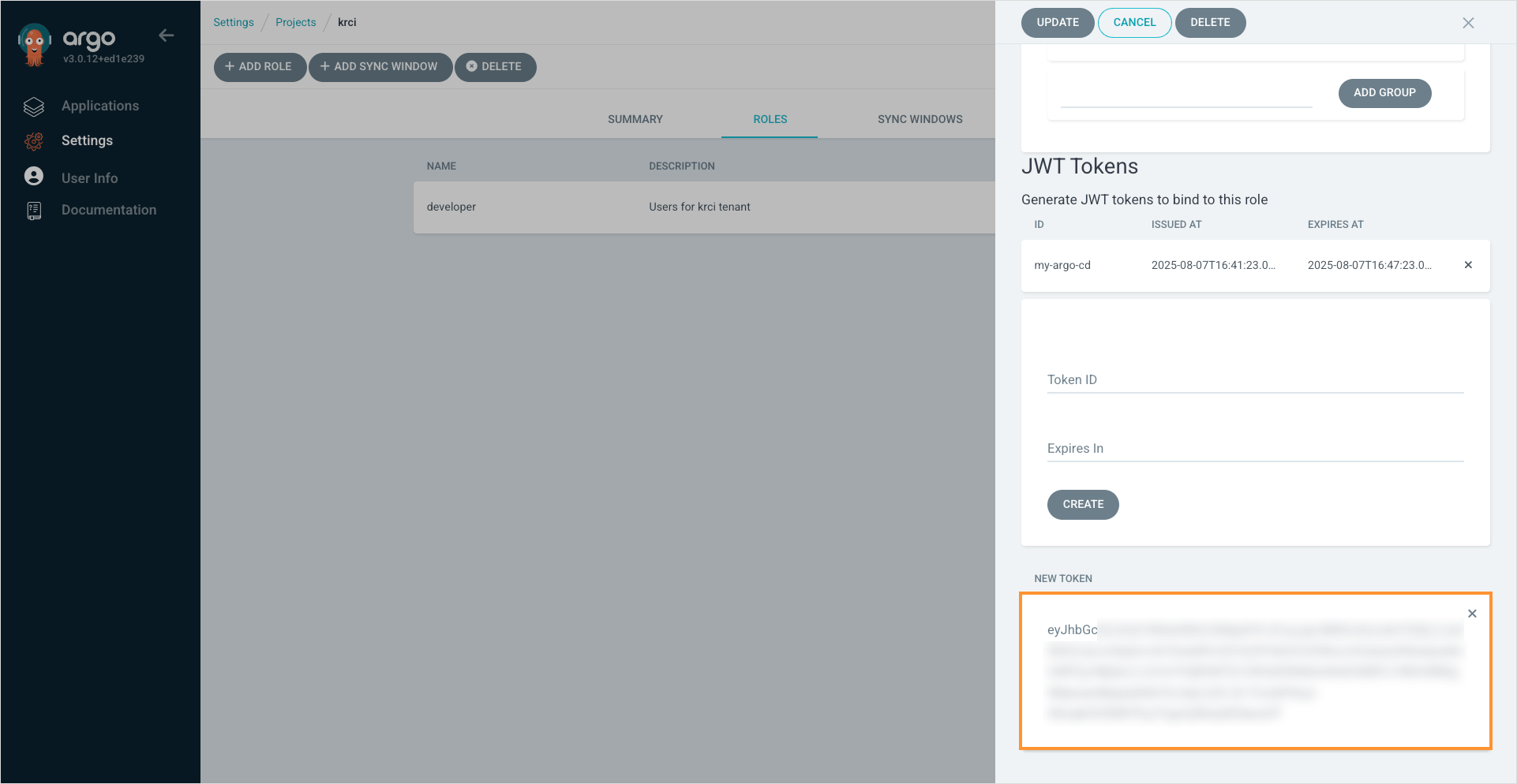 Copy token data Copy token data