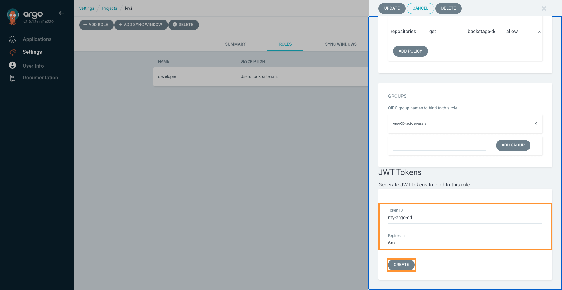Create JWT token Create JWT token