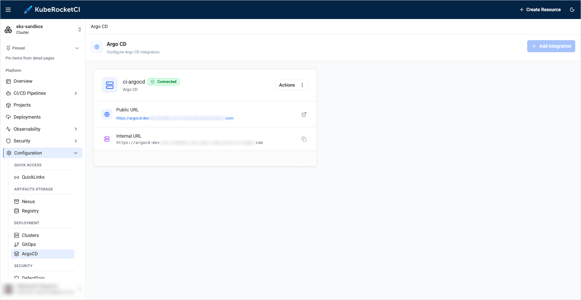 Verify integration status Verify integration status