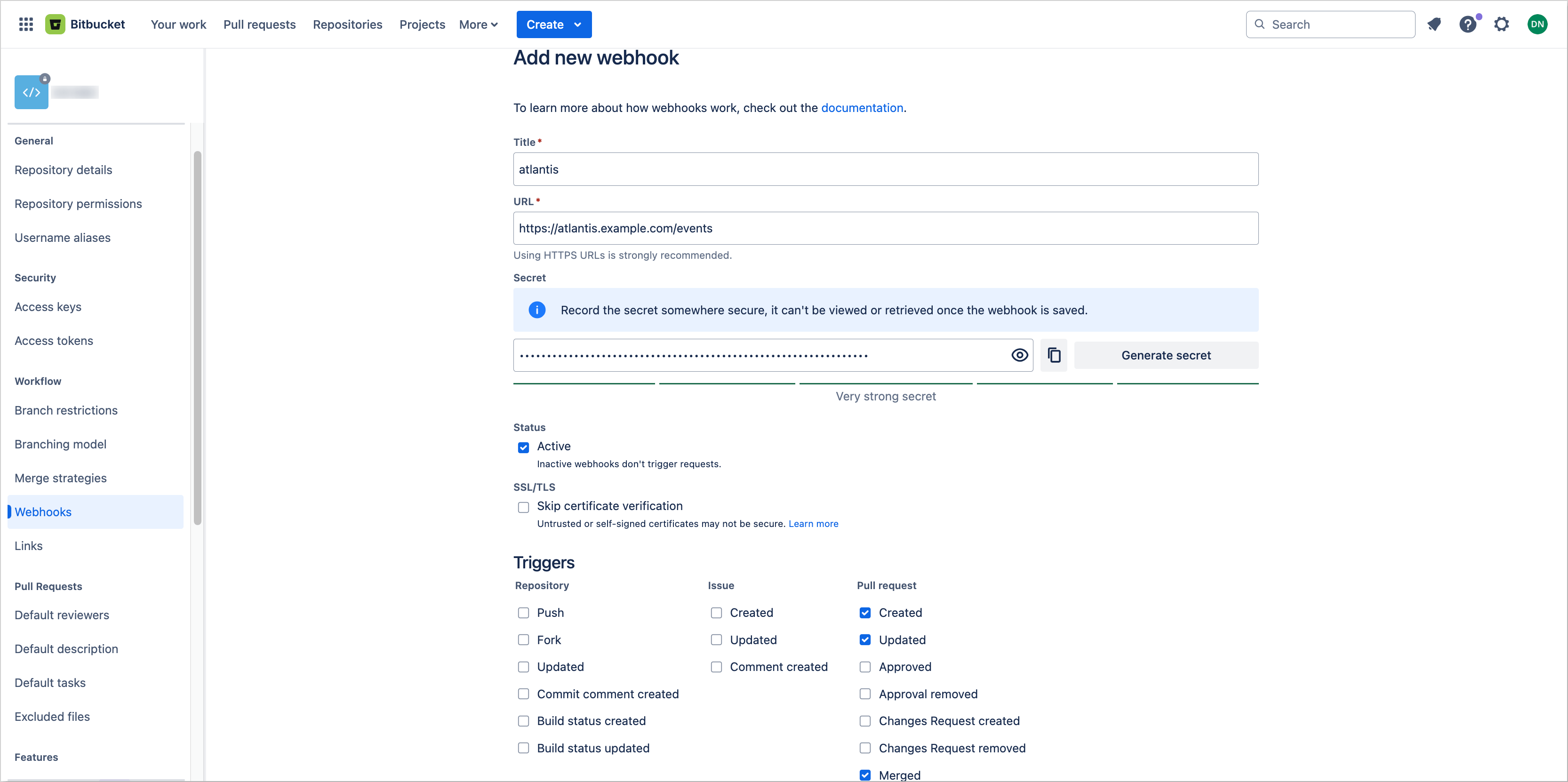 Bitbucket Webhook